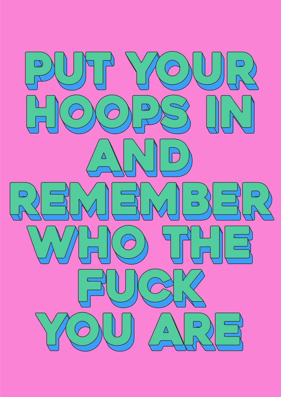 Put Your Hoops In 8.5x11 Art Print