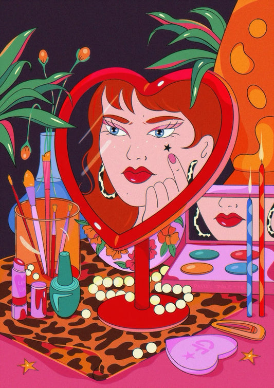 Get Ready With Me 8.5x11 Art Print