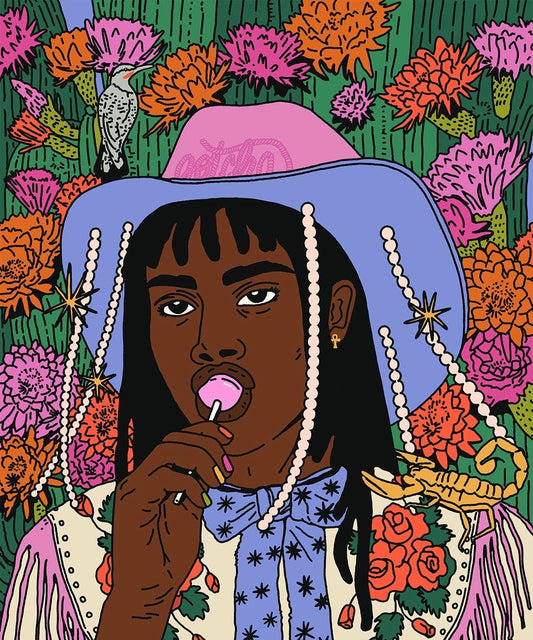 Garden Out West 8.5x11 Art Print