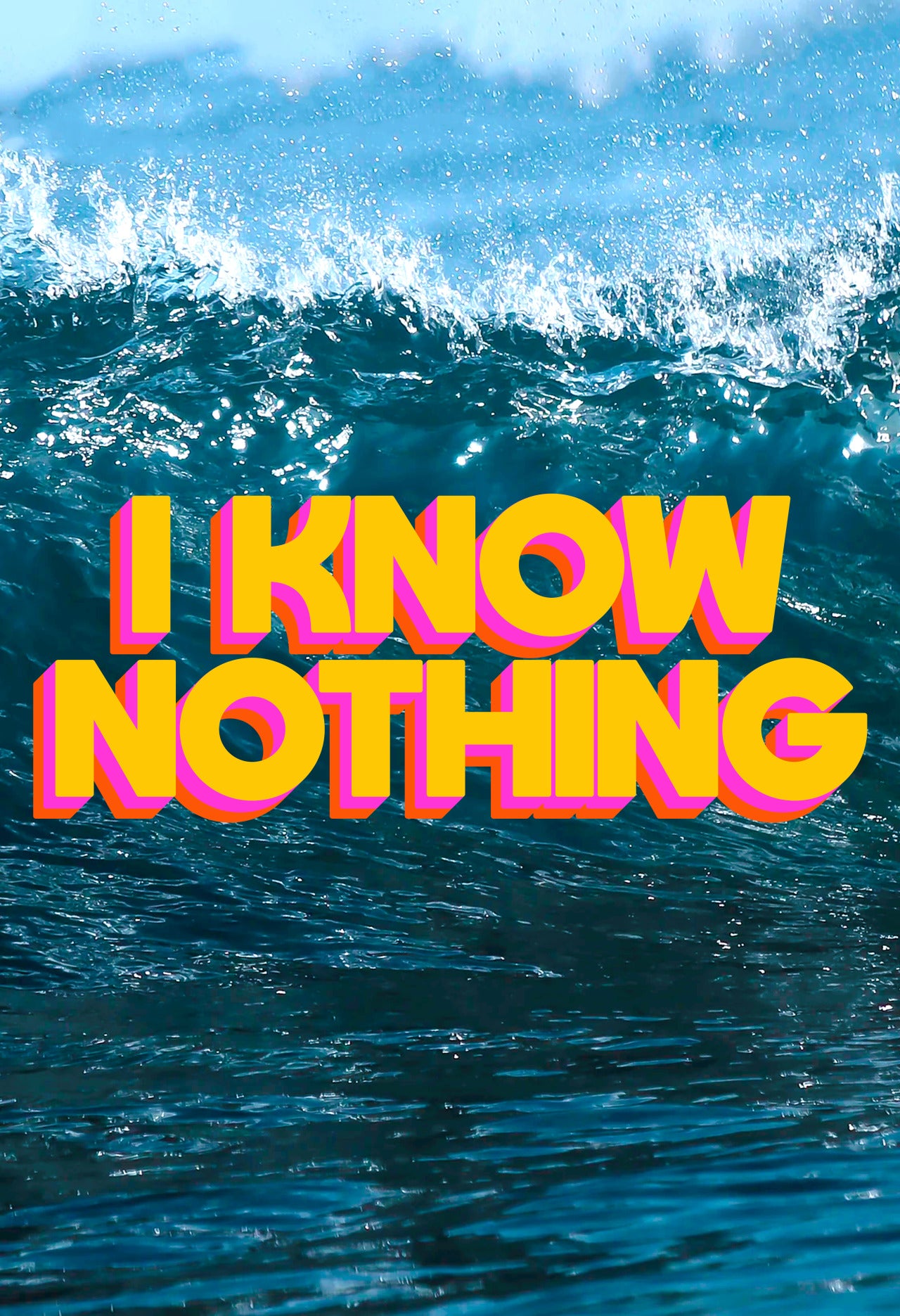 I Know Nothing 8.5x11 Art Print