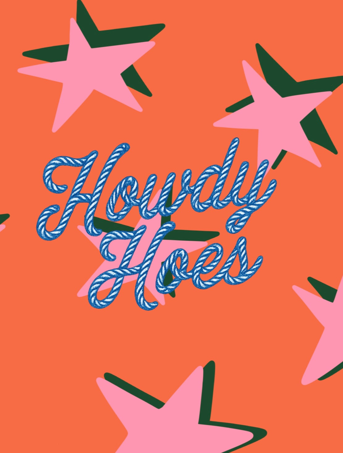 Howdy Hoes 8.5x11 Art Print
