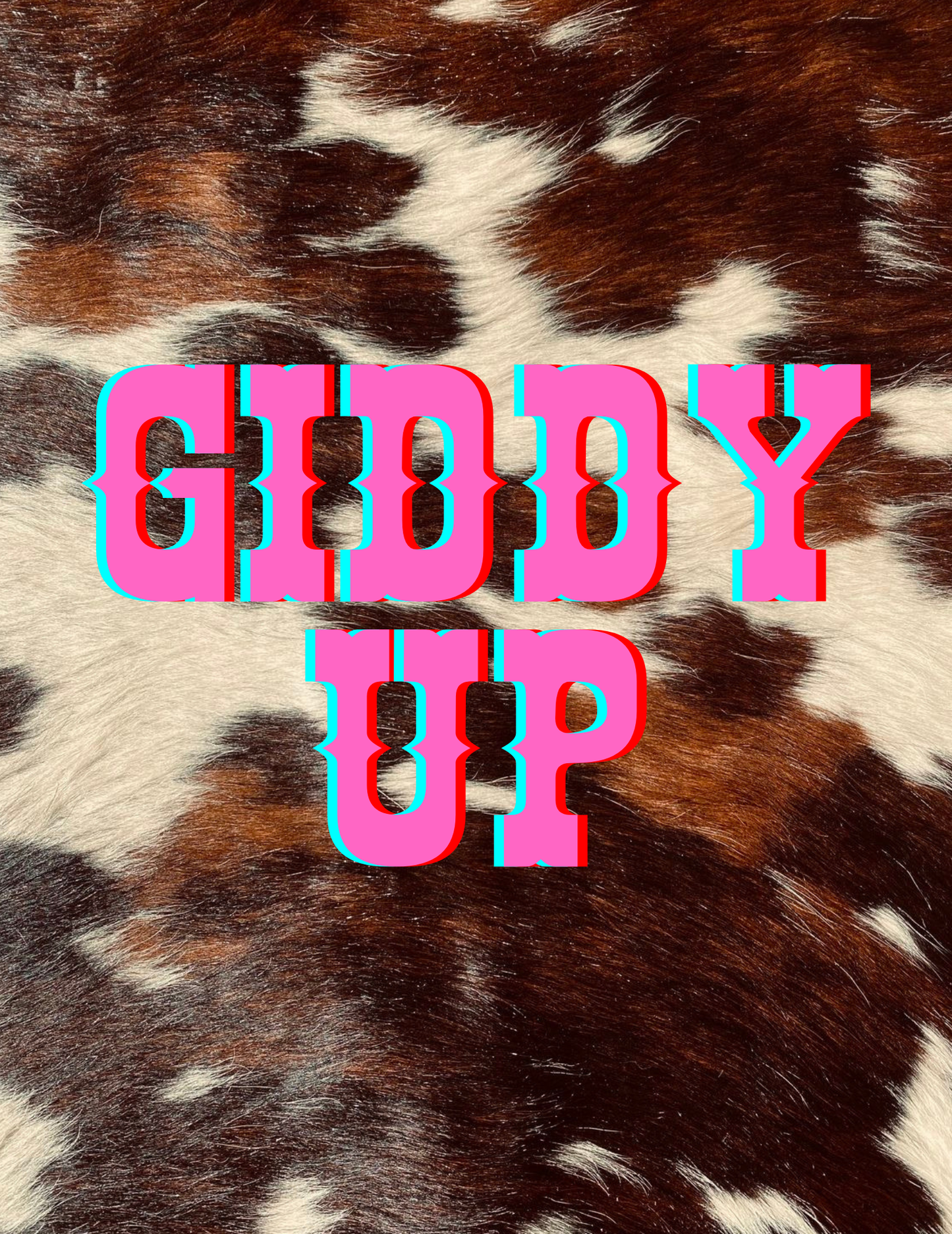 Giddy Up 8.5x11 Art Print