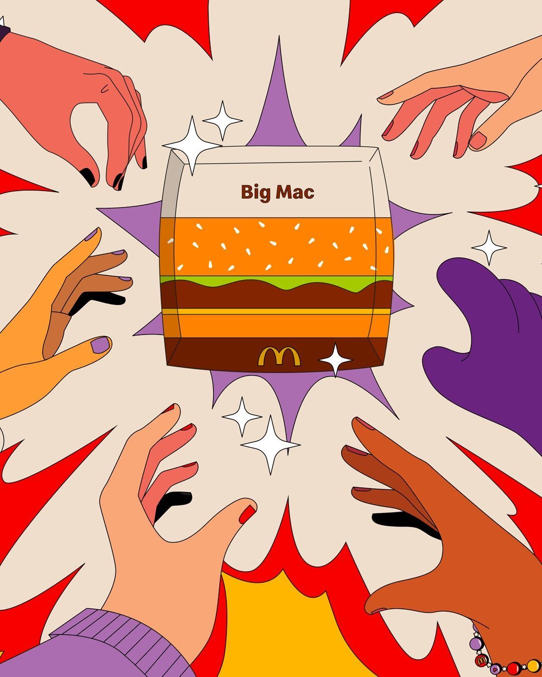 Hungry Hands 8.5x11 Art Print