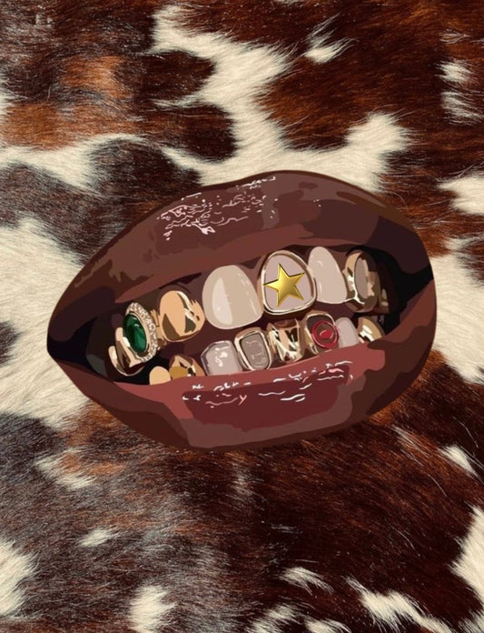 Giddy Up Grillz 8.5x11 Art Print