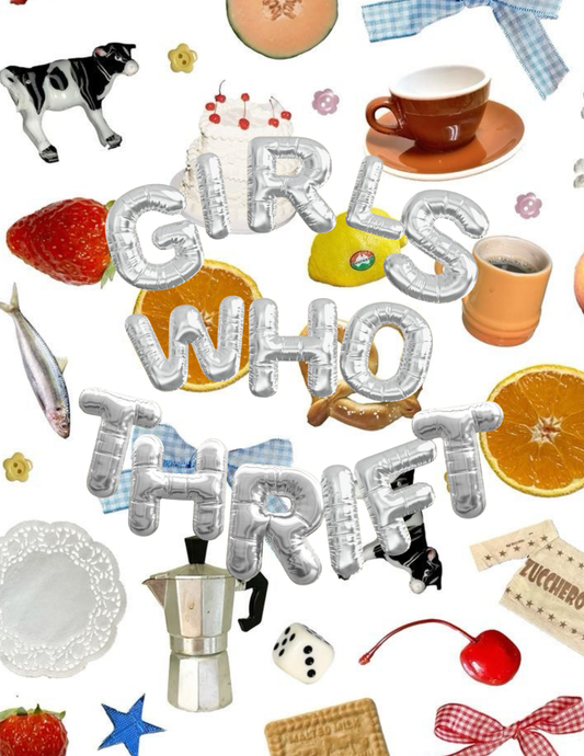 Girls Who Thrift 8.5x11 Art Print