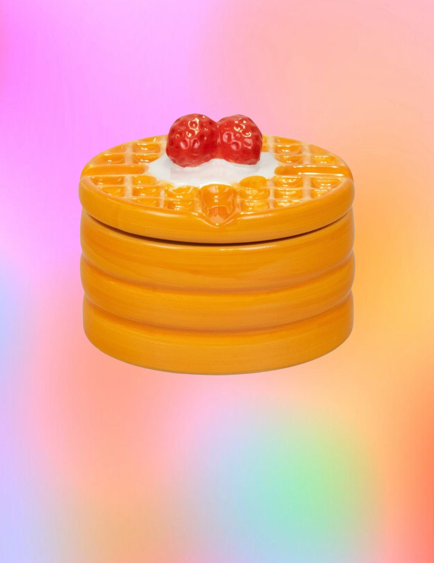 Ceramic Waffle Candle