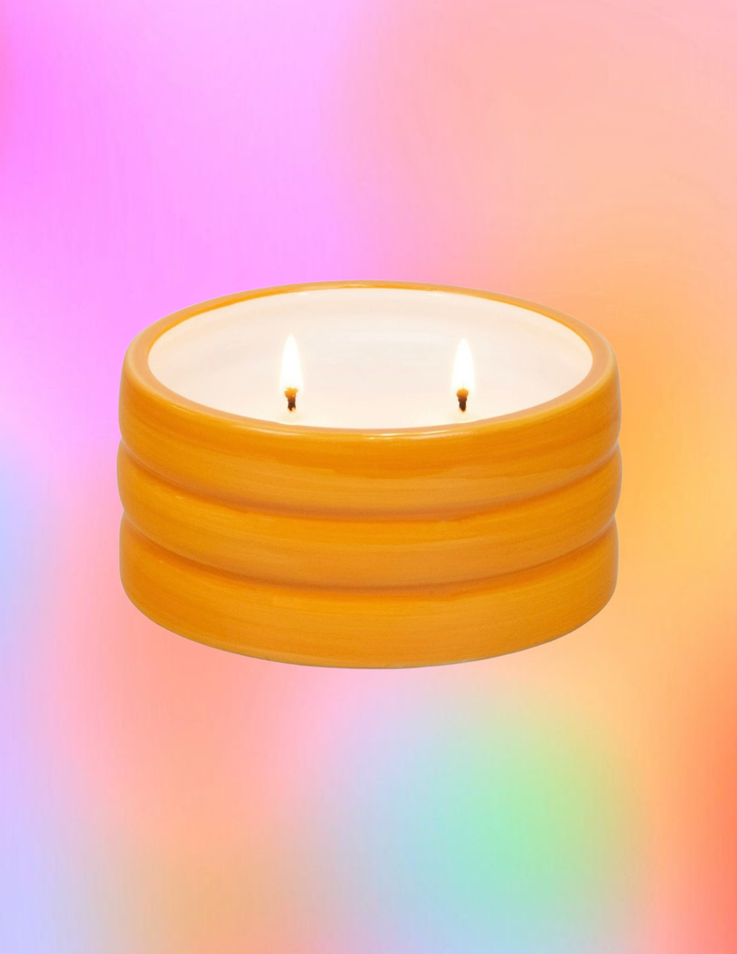 Ceramic Waffle Candle