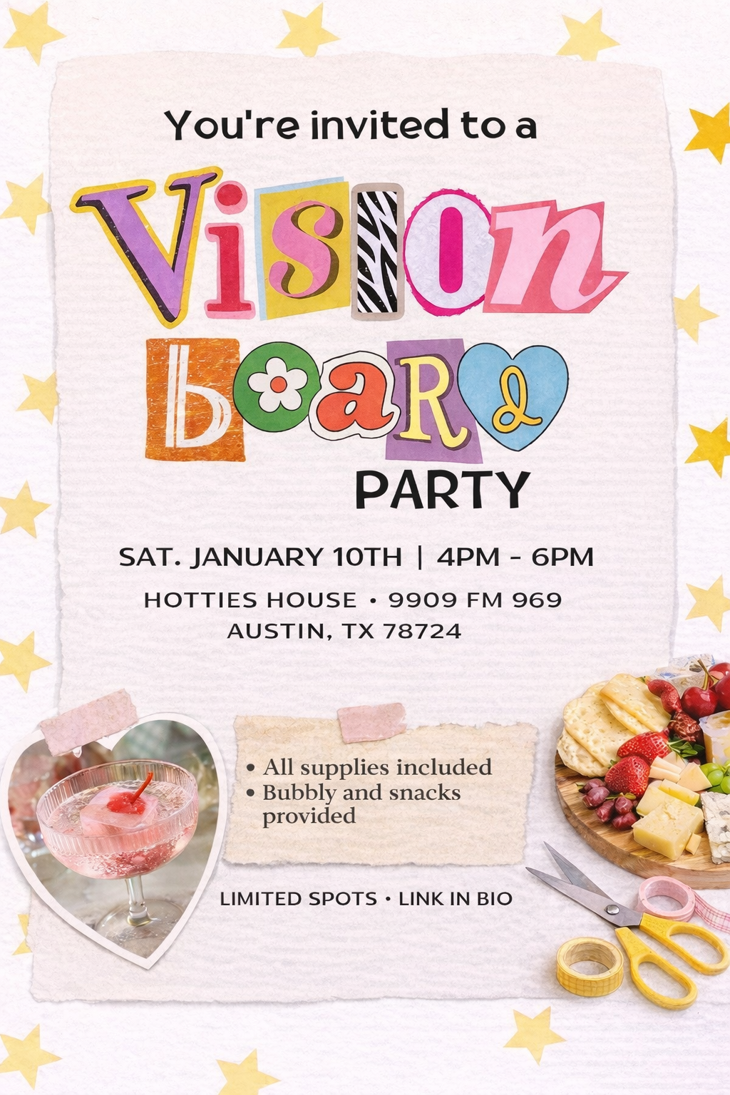 Vision Boards & Bubbly: A Vision Board Party